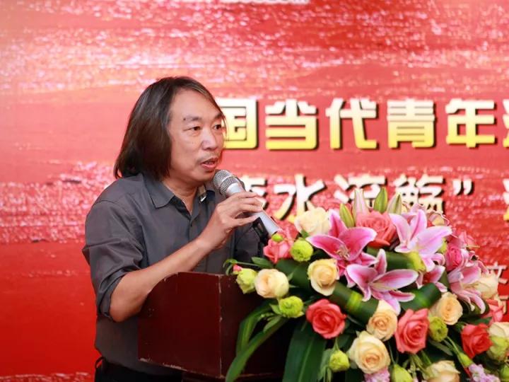 中國美協(xié)漆畫藝委會主任陳金華在開幕式上致辭.jpg